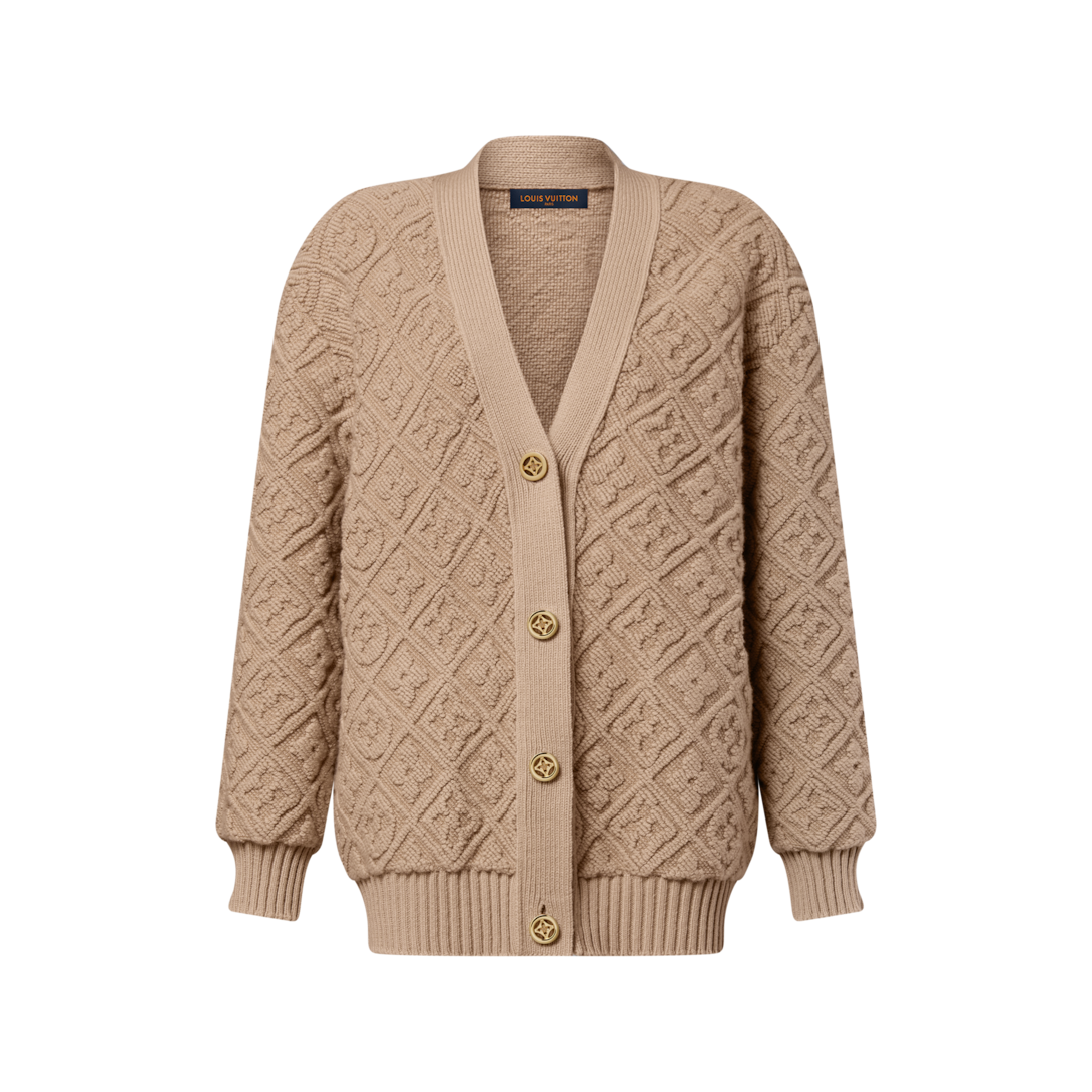 Cardigã Atoalhado com Monogram - Ready-to-Wear | LOUIS VUITTON ®